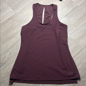 Gymshark Lustre Vest longline Tank Top Winter Berry burgundy Workout yoga S